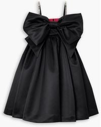 Nina Ricci - Minikleid aus satin mit schleife und kristallverzierung - Lyst
