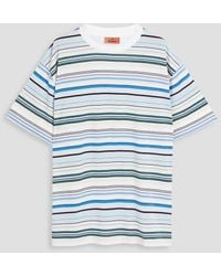 Missoni - T-shirt aus baumwoll-jersey mit streifen - Lyst