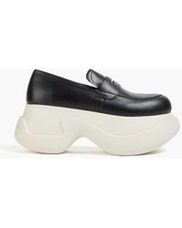 Marni - Leather Platform Loafers - Lyst