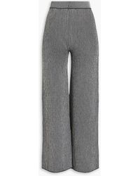 JOSEPH - Striped Merino Wool-blend Wide-leg Pants - Lyst