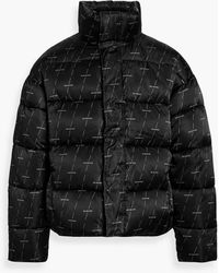 Balenciaga - Oversized Logo-print Quilted Shell Down Jacket - Lyst