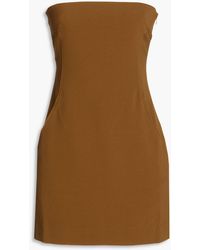Paris Georgia Basics - Audrey Strapless Stretch-crepe Mini Dress - Lyst