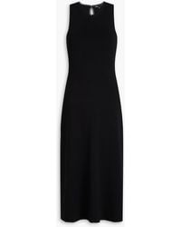 Maje - Midi-strickkleid mit cut-outs - Lyst