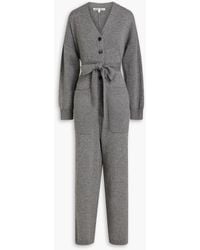 Alex Mill - Belted Merino Wool And Cotton-blend Jumpsuit - Lyst