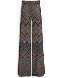Missoni - Sequin-embellished Jacquard Wide-leg Pants - Lyst