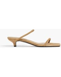 TOTEME - Minimalist Suede Mules - Lyst