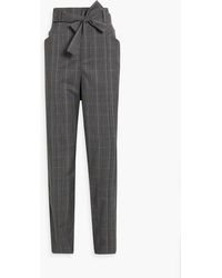 Isabel Marant - Vittoria Prince Of Wales Checked Wool Tapered Pants - Lyst