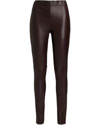 JOSEPH Leather Legging in Navy (Blue 