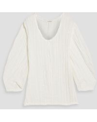 By Malene Birger - Mikala Linen-Gauze Top - Lyst
