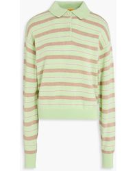 Guest In Residence - Gestreifter kaschmirpullover mit polokragen - Lyst