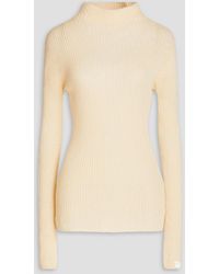 Marni - Ribbed Cashmere And Silk-blend Turtleneck Sweater - Lyst
