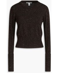 Autumn Cashmere - Cropped Donegal Cashmere Sweater - Lyst