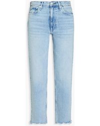 Rag & Bone - Harlow Cropped High-Rise Straight-Leg Jeans - Lyst
