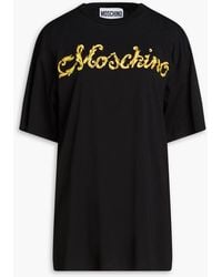 Moschino - Logo-print Cotton-jersey T-shirt - Lyst