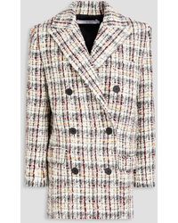 IRO - Marton Double-breasted Checked Wool-blend Bouclé-tweed Coat - Lyst