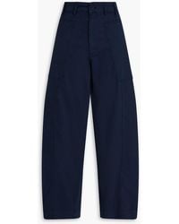 YMC - peggy Cotton-blend Canvas Wide-leg Pants - Lyst