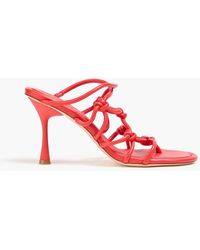 STUDIO AMELIA - Net 90 Knotted Leather Mules - Lyst