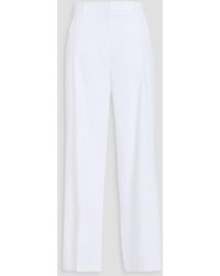 Theory - Linen-blend Wide-leg Pants - Lyst
