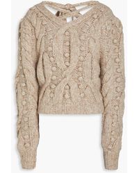 Sea - Caden Cable-knit Wool-blend Sweater - Lyst