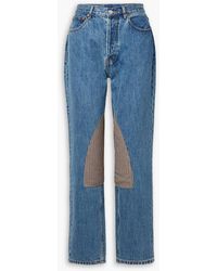 Still Here - Kennedy Childhood Patchwork High-rise Straight-leg Jeans - Lyst