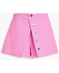 Maje - Shorts aus tweed aus einer baumwollmischung in rock-optik - Lyst