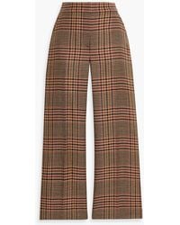 Veronica Beard - Brixton Prince Of Wales Checked Wool Straight-Leg Pants - Lyst