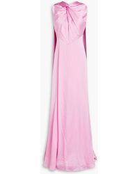 ROKSANDA - Draped Twisted Silk-satin Crepe Gown - Lyst