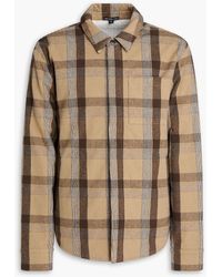 James Perse - Checked Cotton-flannel Jacket - Lyst