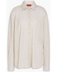 Missoni - Metallic Crochet-knit Cotton-blend Shirt - Lyst