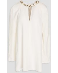 Zimmermann - Chain-embellished Crepe Blouse - Lyst