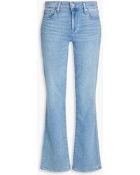 PAIGE - Sloane Faded Mid-rise Bootcut Jeans - Lyst