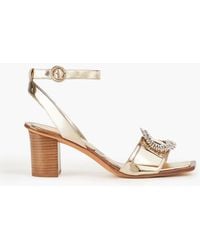 Alexandre Birman - Madelina Summer 60 Embellished Mirrored-leather Sandals - Lyst
