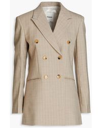Sandro - Bianchi Double-breasted Pinstriped Twill Blazer - Lyst