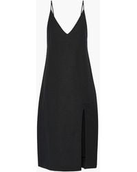 Seafolly Beach Edit Linen-blend Midi Dress - Black