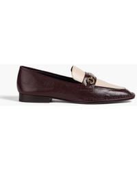 Tory Burch - Perrine Embellished Leather Loafers - Lyst