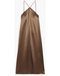 By Malene Birger - Reganne Satin-Crepe Maxi Dress - Lyst