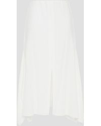 Roland Mouret - Macaw Asymmetric Plissé Crepe De Chine Skirt - Lyst