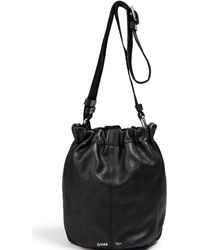 ganni leather bolsa