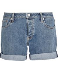 Burberry Stretch-denim Shorts - Blue