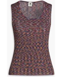 Missoni - Marled Crochet-knit Cotton And Wool-blend Top - Lyst