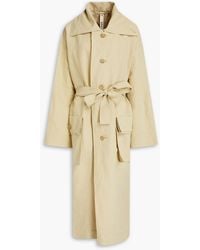 Petar Petrov - Mael Oversized Linen And Silk-blend Trench Coat - Lyst