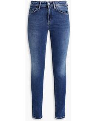 Acne Studios - Cropped Mid-rise Skinny Jeans - Lyst