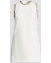 Sandro - Embellished Crepe Mini Dress - Lyst