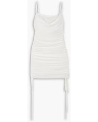 Dion Lee - Gathered Open-knit Mini Dress - Lyst