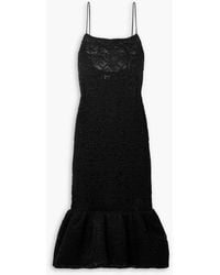 Interior - The Esther Corded Lace Midi Dress - Lyst