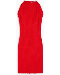 Giuliva Heritage - Lola Pointelle-knit Cotton Mini Dress - Lyst