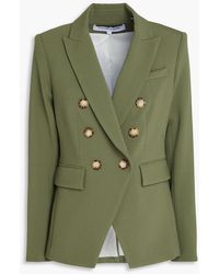 Veronica Beard - Miller Dickey Double-Breasted Crepe Blazer - Lyst