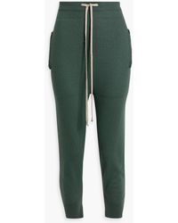 Rick Owens - Cropped Brushed Cashmere Track Pants - Lyst