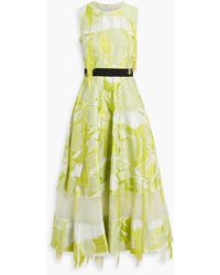 ROKSANDA - Anipe Fringed Jacquard Midi Dress - Lyst