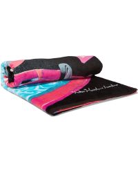 Sandro Printed Cotton-terry Towel - Black